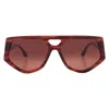 Victoria Beckham Brown Pilot Ladies Sunglasses Vb681s 618 58 In Red
