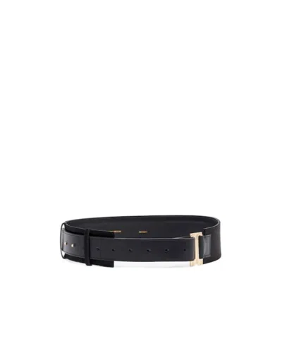 Victoria Beckham Buckle Belt In Black