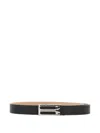 Victoria Beckham Buckle Leather Belt In Black