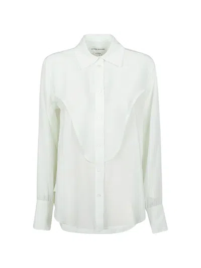 Victoria Beckham Button-up Collared Shirt In White