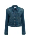 Victoria Beckham Button-up Denim Jacket In Blue