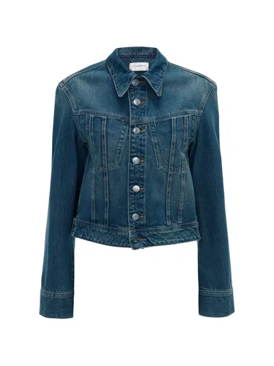 Victoria Beckham Button-up Denim Jacket In Blue