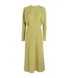 Victoria Beckham Cady Dolman Midi Dress In Neutral