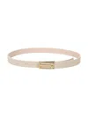 Victoria Beckham Calf Leather Belt With Polished Gold-tone Buckle