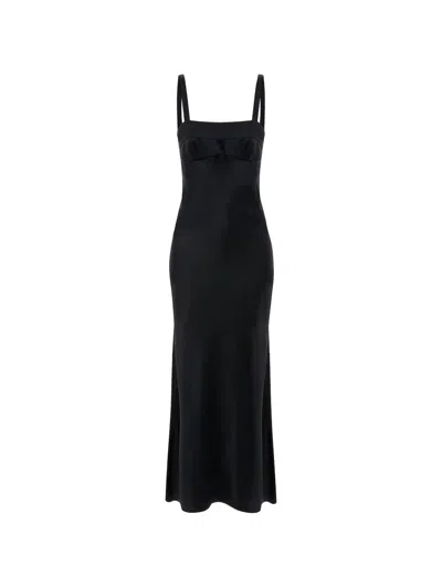 Victoria Beckham Cami Midi Dress In Black