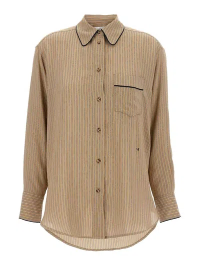 VICTORIA BECKHAM CAMISA - MARRÓN