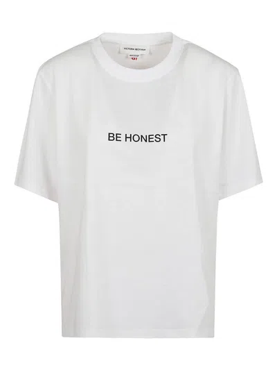 Victoria Beckham Be Honest Printed Cotton T-shirt