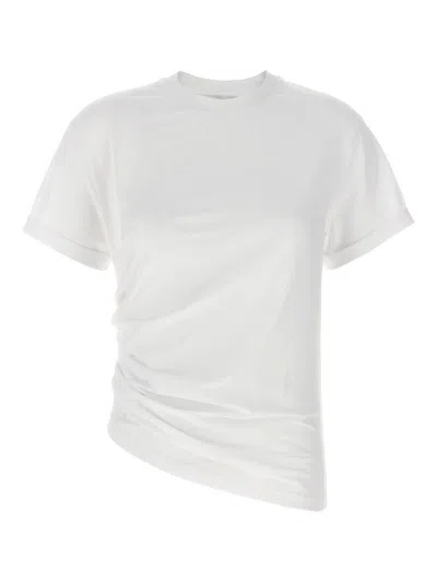 Victoria Beckham Asymmetrical White Cotton T-shirt