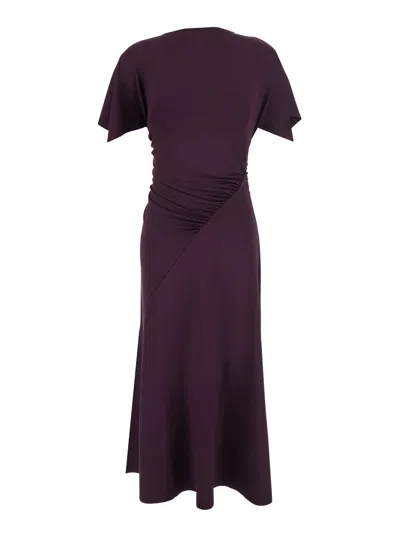 Victoria Beckham Cap Sleeve Maxi Dress In Black