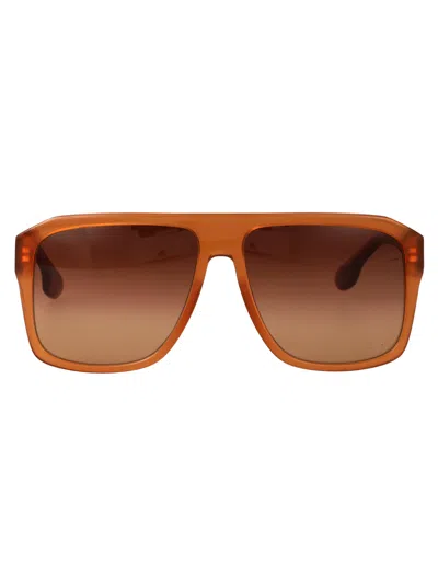 VICTORIA BECKHAM VICTORIA BECKHAM CARAMEL ACETATE SUNGLASSES