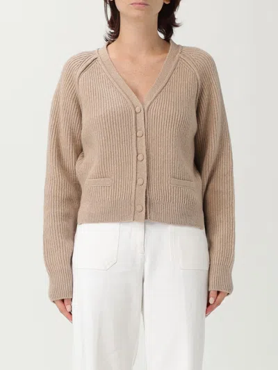 Victoria Beckham Cardigan Victoria  Woman Color Beige In Brown