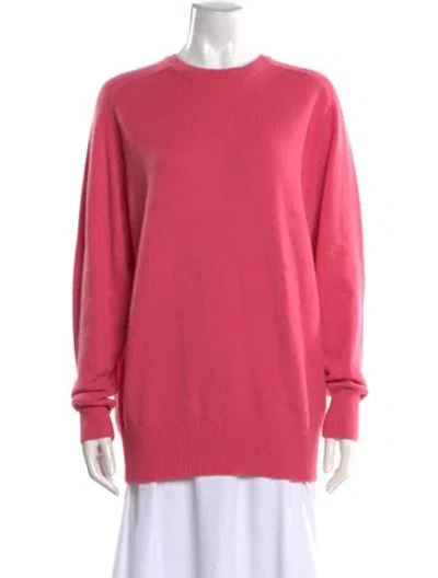 Pre-owned Victoria Beckham Cashmere Crew Neck Sweater In Pink
