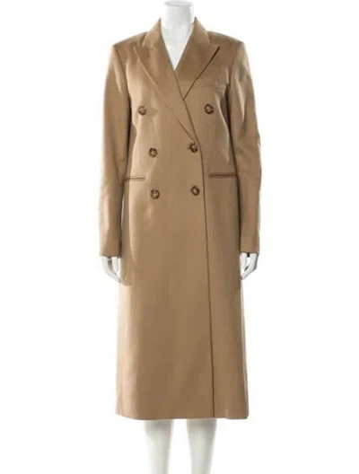 Pre-owned Victoria Beckham Cashmere Trench Coat In Neutral