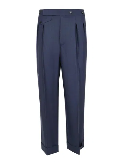 Victoria Beckham Casual Trousers In Blue