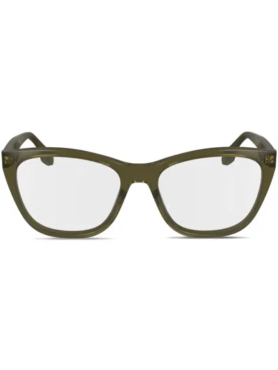 Victoria Beckham Cat-eye Glasses In Gold