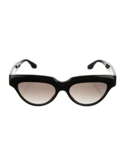 Pre-owned Victoria Beckham Cat-eye Gradient Sunglasses In Black