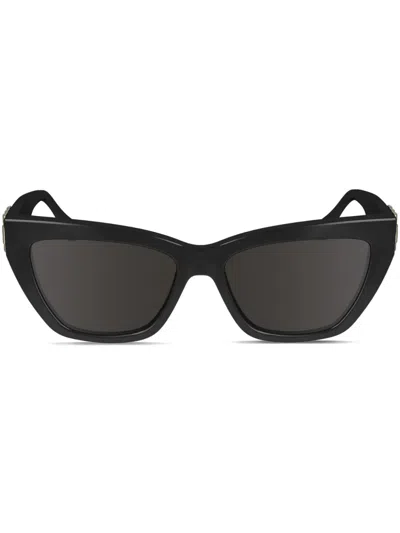 Victoria Beckham Sonnenbrille Mit Cat-eye-gestell In Burgundy