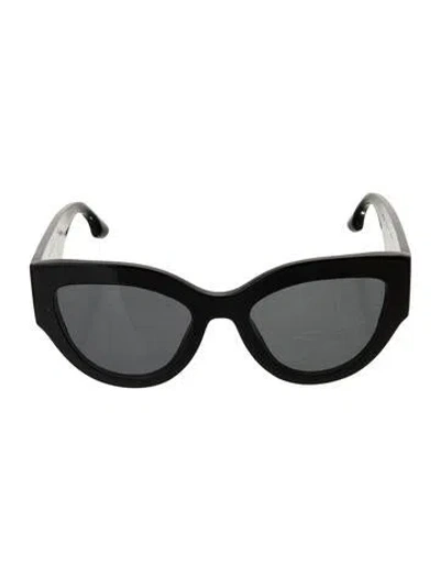 Pre-owned Victoria Beckham Cat-eye Tinted Sunglasses In Black