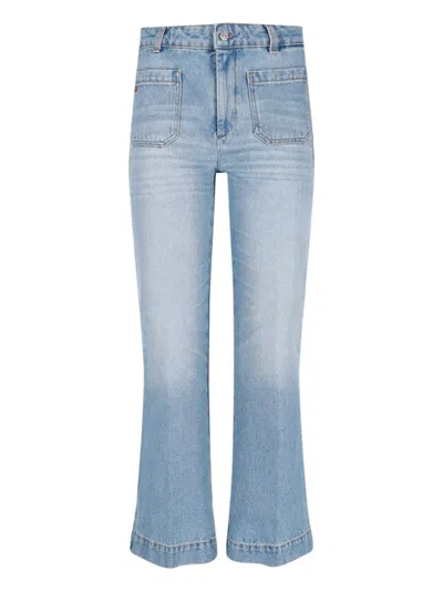 Victoria Beckham Celine Bootcut Jeans - Light Blue