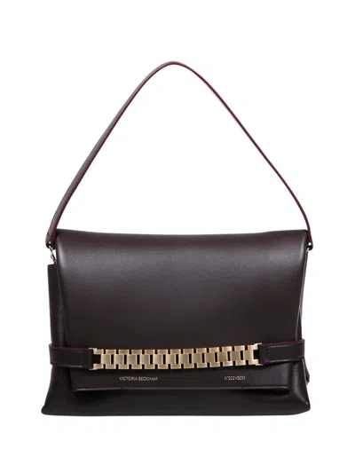Victoria Beckham Chain-detail Shoulder Bag In Brown