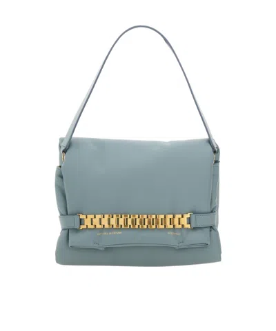 Victoria Beckham Chain-detailing Shoulder Bag In Green