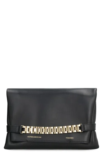 Victoria Beckham Chain Leather Clutch
