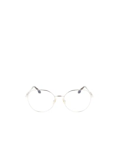 Victoria Beckham Chain-link Arm Glasses In White