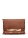 Victoria Beckham Chain Pouch Bag In Russet