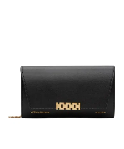 Victoria Beckham Chain Pouch Clutch Bag In Black