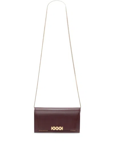 Victoria Beckham Chain Pouch Clutch Bag In Red