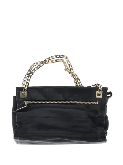Pre-owned Victoria Beckham Chain-strap Leather Shoulder Bag In Black
