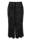 Victoria Beckham Chantilly-lace Midi Skirt In Black
