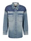 Victoria Beckham Women Camicia In Denim Schiarito In Denim