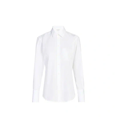 Victoria Beckham Chemise Avec Empiècement En Coton In White