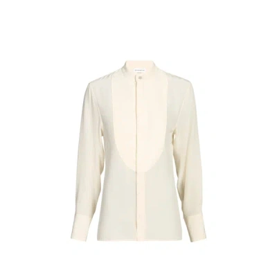 Victoria Beckham Chemise En Soie In Neutral