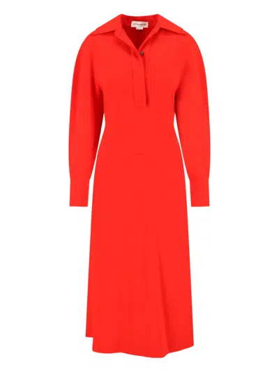VICTORIA BECKHAM CHEMISIER MIDI DRESS