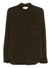 Victoria Beckham Chest-pocket Button-up Shirt In Green