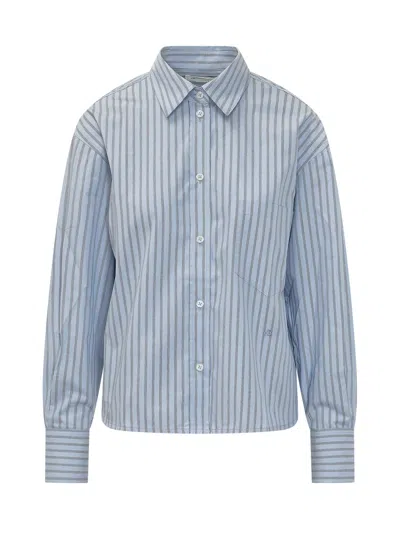 Victoria Beckham Chic Button-up Shirt In Blue