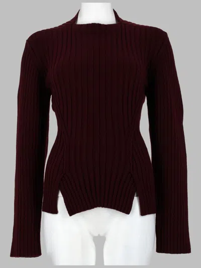 Victoria Beckham Chic Multicolour Sports Jacket For Women In Burgundy