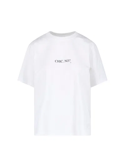 Victoria Beckham Organic Cotton Slogan T-shirt In White