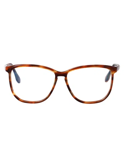 Victoria Beckham Chocolate Smoke Acetate Glasses In Brown