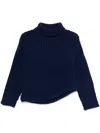 Victoria Beckham Chunky-knit Sweater In Blue
