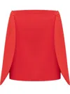 Victoria Beckham Circle Panel Mini Skirt In Red