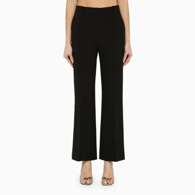 Victoria Beckham Classic Black Wool-blend Trousers Women
