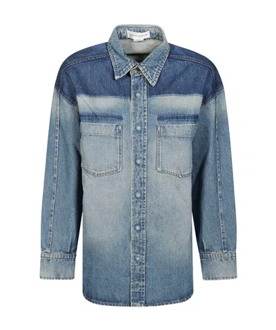 VICTORIA BECKHAM CLASSIC-COLLAR DENIM SHIRT
