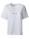 Victoria Beckham T-shirt In Cotton With Print In White
