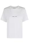 Victoria Beckham T-shirt In Cotton With Print In White