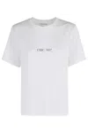 Victoria Beckham T-shirt In Cotton With Print In White