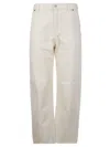 Victoria Beckham Classic Five Pocket Jeans With Button Closure In White