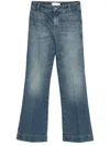 Victoria Beckham Belt-loop Jeans In Blue
